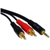 Fast Asia audio 3.5mm - 2xRCA 3m crni Cene