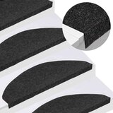 vidaXL Samoljepljivi otirači za stepenice 30 kom crni 65x22,5x3,5 cm | shoptok.hr