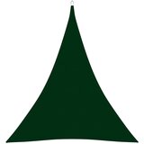 vidaXL Senčno jadro oksford blago trikotno 3x4x4 m temno zeleno, (20965449) u