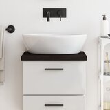 vidaXL Kupaonska radna ploča tamnosmeđa 40x30x(2-4) cm tretirano drvo Cijene