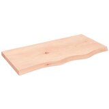 vidaXL Zidna polica 80 x 40 x 4 cm od neobrađene masivne hrastovine Cijene