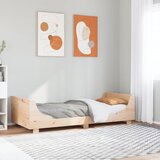 vidaXL Okvir kreveta s uzglavljem 100 x 200 cm od masivne borovine | shoptok.hr