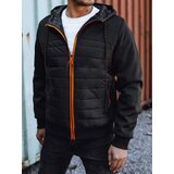 DStreet Kurtka męska przejściowa pikowana z kapturem czarna | Shoptok.si