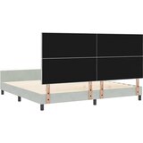  s opruga kutije Svjetlosiva 200 x 200 cm Baršun | shoptok.hr