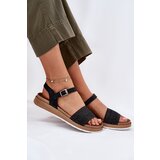 Inblu Women's sandals with weaving on strap Black | shoptok.hr