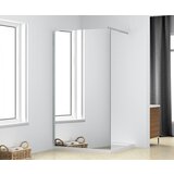 Armal tuš fiksna stena EFEKT OGLEDALA 90X200 krom profil, prozorno steklo 8mm, prečni nosilec | Shoptok.si