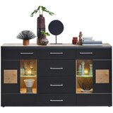 Hom`in KOMODA, črna, barve hrasta | Shoptok.si