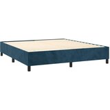  Krevet s oprugama i madracem tamnoplavi 200x200 cm baršunasti | shoptok.hr
