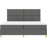  LED Box Spring Krevet Tamno siva 200 x 200 cm tkanina | shoptok.hr