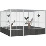  Kavez za ptice antracit 302,5x324,5x211,5 cm pocinčani čelik | Eponuda.com