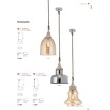  Redo 01-1399 - Luster na sajli KASHI 1xE27/42W/230V | Eponuda.com