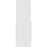 vidaXL Visoka omara bela 63x33x100 cm inženirski les | Shoptok.si