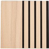  akustični panel mdf hrast/črni filc različne letvice 30 x 2,1 x 30 cm Cene