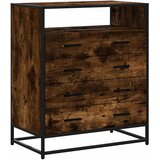  Ormar s ladicama dimljeni hrast 70x41x83,5 cm konstruirano drvo | shoptok.hr