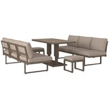 Ambia Garden VRTNA LOUNGE GARNITURA tkanina aluminij | Shoptok.si