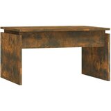vidaXL Klubska mizica dimljeni hrast 68x50x38 cm inženirski les | Shoptok.si