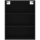  Visoka komoda crni 69,5x34x180 cm konstruirano drvo | shoptok.hr