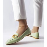 Gemre Green moccasins with a Rousseau buckle | Shoptok.si