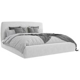 MID.YOU OBLAZINJENA POSTELJA 180 cm x 200 cm , les, tekstil, leseni material siva | Shoptok.si