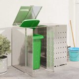  Skladištenje kanti za 3 kante Srebrno 340 x 77.5 x 115.5 cm | Eponuda.com