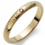  Ženski oliver weber always gold siam prsten sa swarovski crvenim kristalom m ( 41149m ) Cene