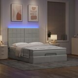  Otomanski krevet s madracima i LED 140x190 cm baršunasti | shoptok.hr
