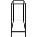  Konzolni stol prozirni 120 x 35 x 75 cm od kaljenog stakla | shoptok.hr