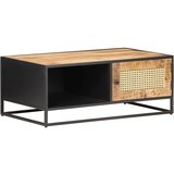  Stolić za kavu 90x50x35 cm grubo drvo manga i prirodna trska | Eponuda.com
