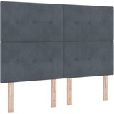 s opruga kutije Tamno siva 190 x 140 cm Baršun | shoptok.hr