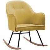  Stolica za ljuljanje boja senfa baršunasta | shoptok.hr