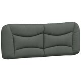  Postelja z vzmetnico temno siva 120x200 cm blago | Shoptok.si