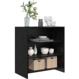 vidaXL Stranišče črn hrast 70x41x75 cm inženirski les | Shoptok.si