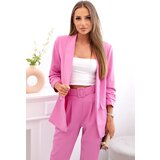 Kesi Włoski Elegant set of jackets and trousers dark pink | Shoptok.si