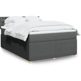 Maison Chic Box spring posteljni - Vzmetna postelja z vzmetnico temno siv 140x190 cm blago SL23342, (21891501) | Shoptok.si