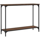  The Living Store Konzolna mizica rjav hrast 101x30,5x75 cm inženirski les - Konzolna Mizica, (21442499) | Shoptok.si