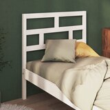 Uzglavlje za krevet bijelo 81 x 4 x 100 cm od masivne borovine | shoptok.hr