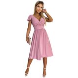 Numoco Dress with neckline and short sleeves | Shoptok.si