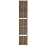 Tvilum Bel/naraven regal v hrastovem dekorju 41x205 cm Sign – Cene