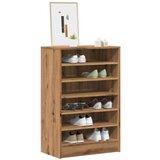 vidaXL Omarica za čevlje artisan hrast 60x35x92 cm inženirski les Cene