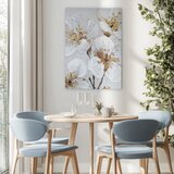 Styler Slika z ročno naslikanimi elementi 70x100 cm Petal Glow – | Shoptok.si