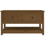  Klubska mizica medeno rjava 102x49x55 cm trdna borovina, (20714341) | Shoptok.si