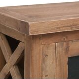 3 TV omarica s 3 predali 120x30x40 cm trden mahagonij | Shoptok.si