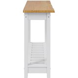  Konzolna stolica EKAI Bijela 112 x 35 x 76 cm Masivna borovina | shoptok.hr