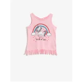 Koton Baby Girl Pink Unicorn Printed Singlet