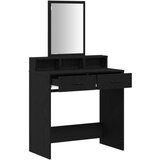  Toaletna stolica Crni hrast MDF i staklo 79 x 41 x 140 cm | shoptok.hr