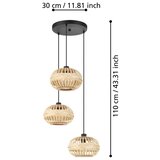 Eglo 43864 - elegantni visilica na sajli amsfield, 3xE27/40W/230V, prečnik 48 cm | Eponuda.com