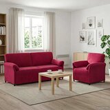  Set sofe 2 kom. Vinska crvena Baršun | shoptok.hr