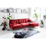 MID.YOU KOTNA SEDEŽNA GARNITURA, žamet temno rdeča | Shoptok.si