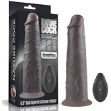 Lovetoy 8inch Dual Layered Silicone Rotator Brown LVTOY00633 | ePonuda.com