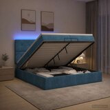  od pjene s madracem i LED-om Tamno plava 200 x 200 cm | shoptok.hr